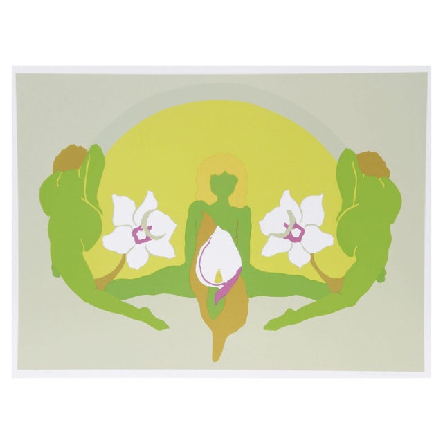 Daphne Mumford Serigraph - Spring I For Sale