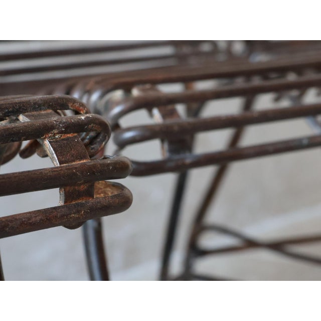 Antique French Arras Garden Table and Chairs, 1890s, Set of 5 For Sale - Image 15 of 18