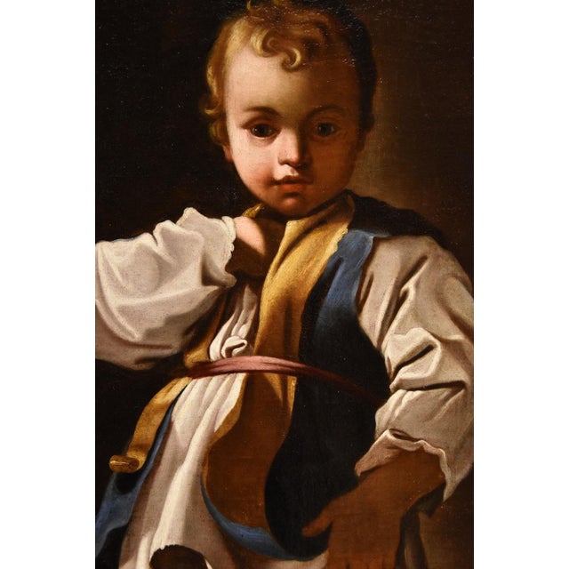 Baroque Workshop of Bartolomeo Schedoni, Portrait of a Child Alessandro Farnese Schedoni, 1630, Oil on Canvas For Sale - Image 3 of 16