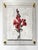 Paint Red Snapdragon - Hand Textured Red Snapdragon Art For Sale - Image 7 of 7