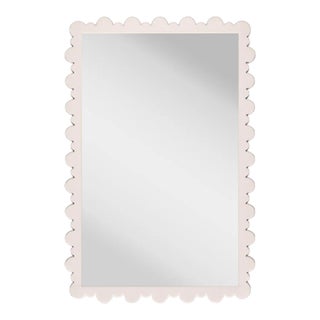 Fleur Home Garden District Valmont Rectangle Mirror in Frosted Petal, 28.5x38.5 For Sale