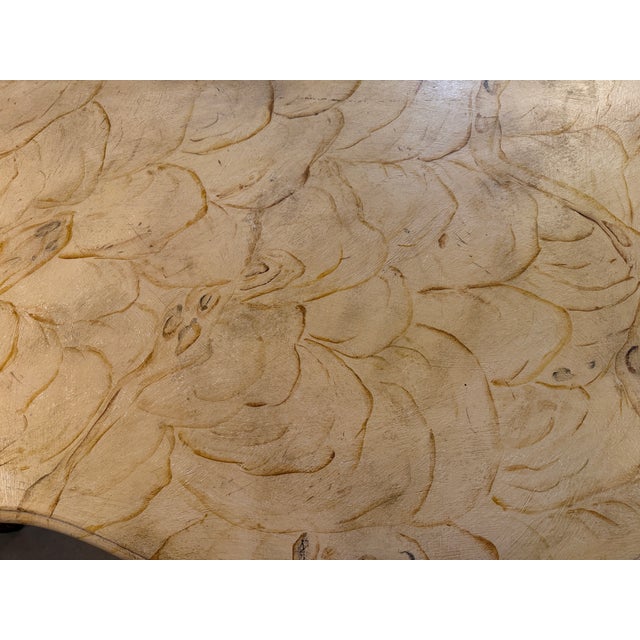 Wood Italian Hand Painted Console Table in the Florentine Style For Sale - Image 7 of 18