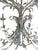 18 Arm Italian Chandelier, Hand-Crafted Metal in White, Mid-Century Modern For Sale - Image 4 of 5