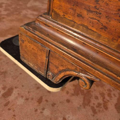 Antique Walnut Secretaire with Rocaille Bronze and Internal Compartment For Sale - Image 13 of 18
