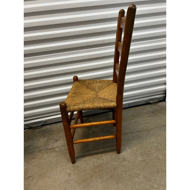 Set of Four Antique Wooden Ladder Back Chairs For Sale In Philadelphia - Image 6 of 12