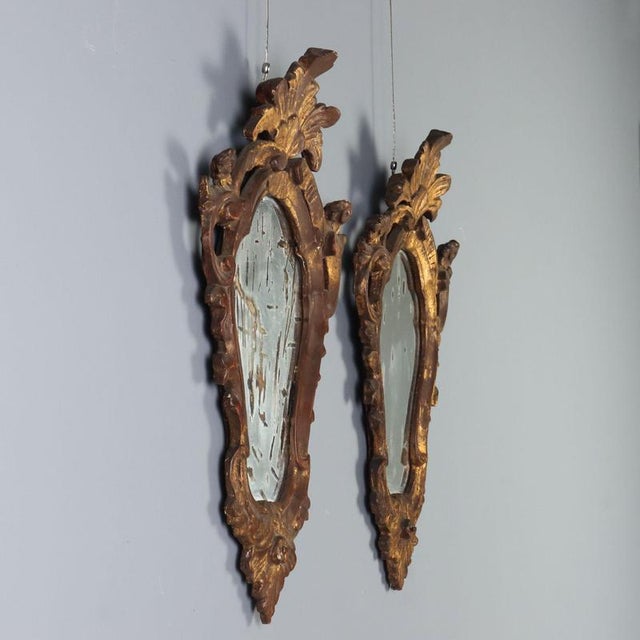 Early 20th Century Giltwood Wall Brackets, Venice, Set of 2 For Sale - Image 3 of 11