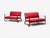 Jacques Adnet, Rare Two Seater Sofas, Leather, Steel, France, 1950s For Sale - Image 4 of 15