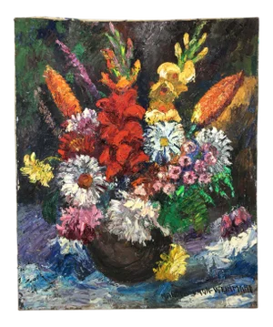 1960's Impressionist "Les Fleurs Épanouies" by Nandor Vagh Weinmann