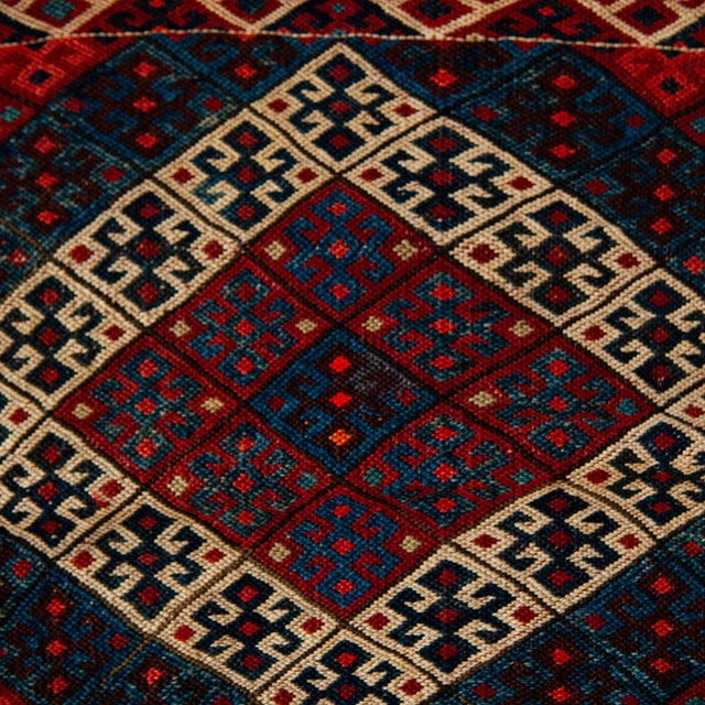 Vintage Shahsavan Khorjin Saddlebag Weaving, 1940s For Sale - Image 6 of 7