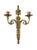 French Neoclassical Style Bronze/Brass Two-Arm Wall Sconces Set of 2. This is an exceptional pair of Louis XVI...