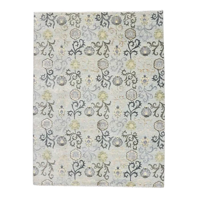 Transitional Indian Rug - 09'00 X 11'10 For Sale