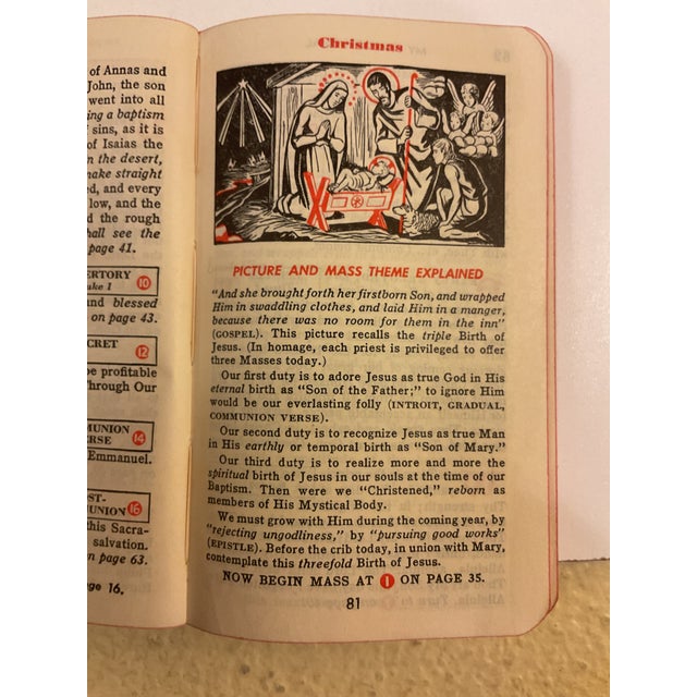 Vintage My Sunday Missal Explained by Father Stedman Catholic Prayer Book Pocket Missal For Sale - Image 9 of 9