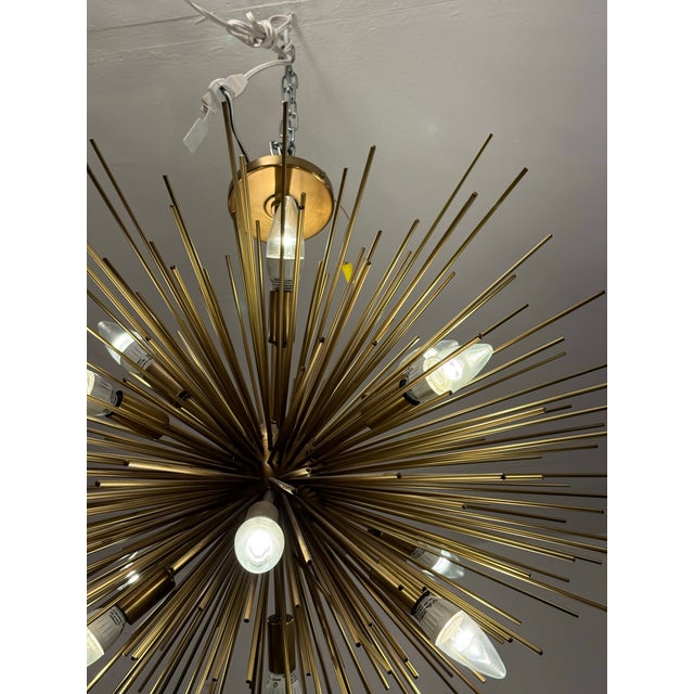 Brass Arteriors Home Zanadoo Chandelier For Sale - Image 8 of 12