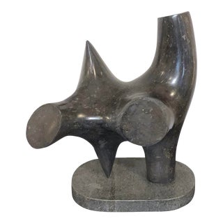 ABstract Modern Black Marble Sculpture For Sale