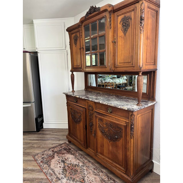 Antique French Louis XVI-style China Hutch For Sale - Image 14 of 16