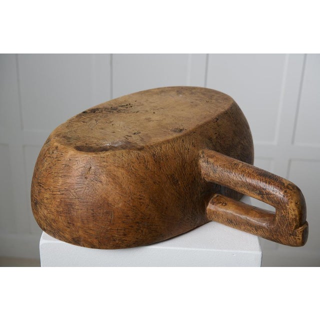 Antique Swedish Wooden Bowl in Birch Root For Sale - Image 9 of 10