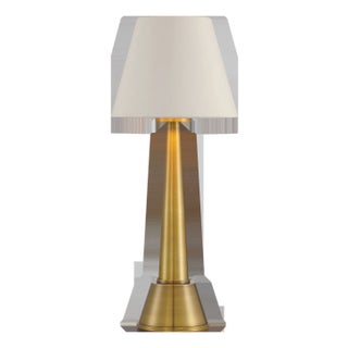 Currey & Company Saunter Brass Cordless Table Lamp For Sale