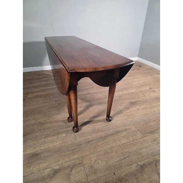 Large Oak Gate Leg Dining Table For Sale - Image 6 of 10