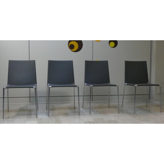 Aluminum and Polyurethane Chairs by Roberto Barbieri for B&B Italia, 2000s, Set of 4 For Sale - Image 18 of 18