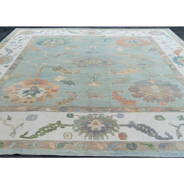 Turkish Oushak Square Rug 12'2" x 12'2" #20424 Explore a curated collection of hallway runners, wool rugs, and handmade...