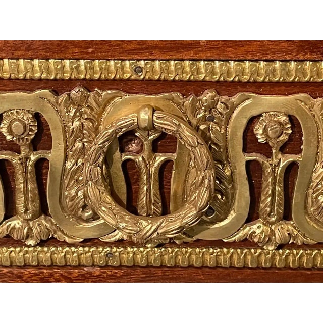 Brown Monumental French Commodes in the Manner of Maison Jansen - a Pair For Sale - Image 8 of 11