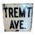 1930s Vintage Tremont Ave (Bronx Nyc) Subway Sign For Sale