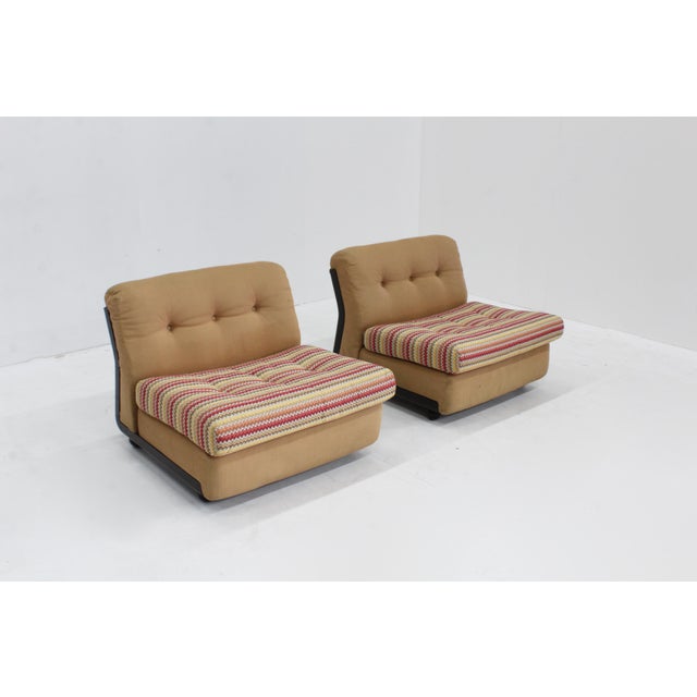 Vintage Amanta Lounge Chairs by Mario Bellini for C&B Italia, 1960s, Set of 2 For Sale - Image 6 of 12
