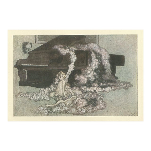 Rosenwalzer - Vintage Héliogravure by Franz von Bayros - 1921 ca. 1921 ca. For Sale