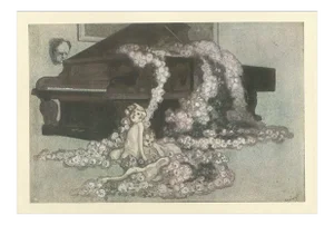 Rosenwalzer - Vintage Héliogravure by Franz von Bayros - 1921 ca. 1921 ca.