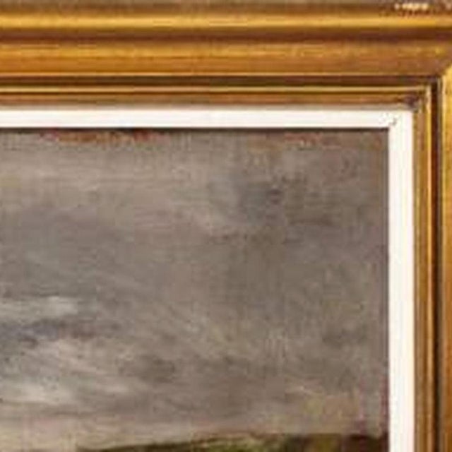 Ezequiel Pereira, Landscape with Shepherd and Flock, 1896, Oil Painting on Canvas For Sale - Image 4 of 6