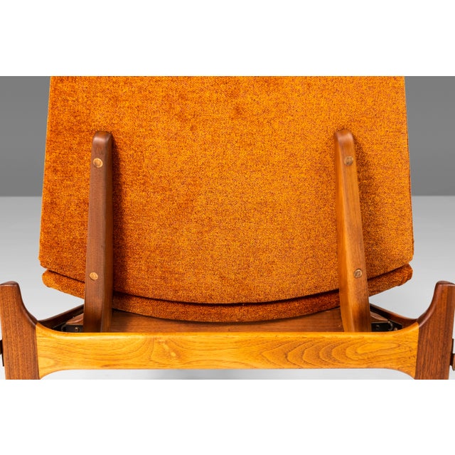 1950s Circa 1950s John Keal for Brown Saltman Walnut Triangular Low Profile Chairs - Set of 2 For Sale - Image 5 of 12