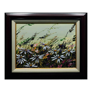 Maya Eventov "Untitled" Flowers Original Acrylic Adl013012-05 Hand Signed