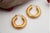 Gold Hoops with Reliefs and Friezes, Set of 2 For Sale - Image 6 of 8