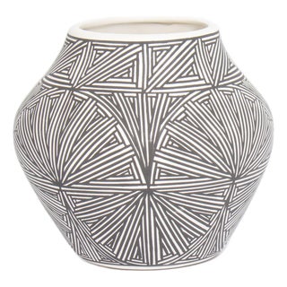 Acoma Pueblo Pottery Vase by Debra Waconda For Sale