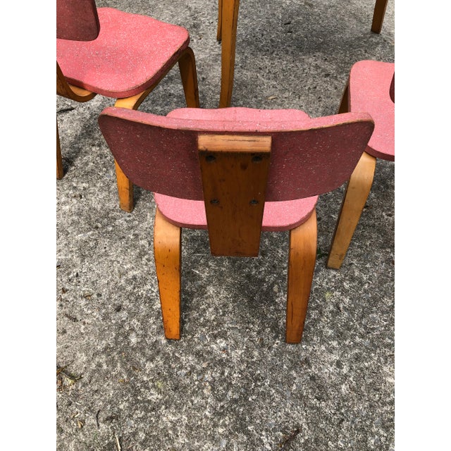 1960s 1960s Mid-Century Childs' Dining Set in the Manner of Alvar Aalto Htf - 5 Pieces For Sale - Image 5 of 13