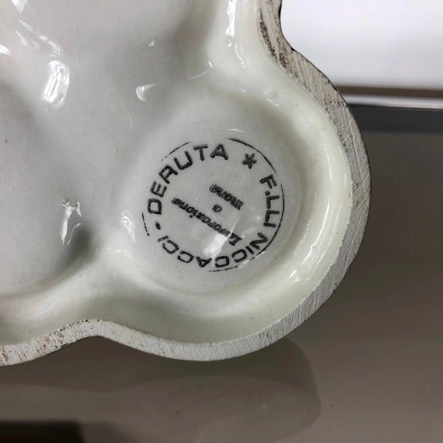 Porcelain Friars Salt & Pepper Set by Fratelli Niccacci for Deruta, Set of 3 For Sale - Image 13 of 14