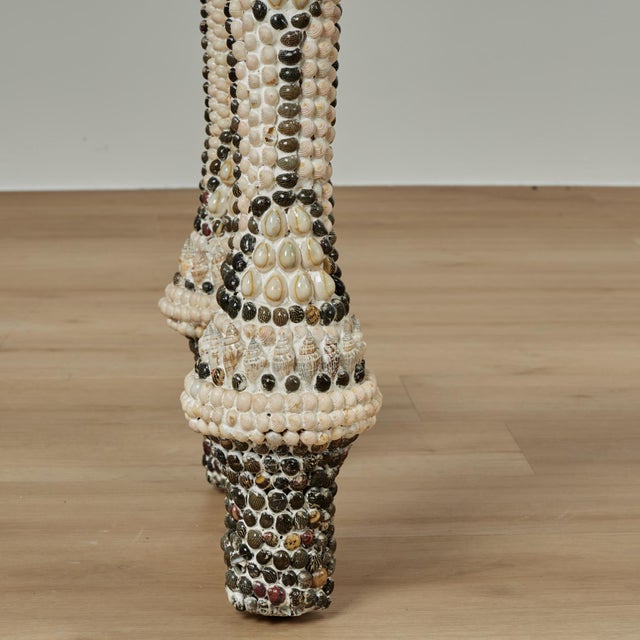 Vintage Seashell Encrusted Console Table For Sale - Image 11 of 15