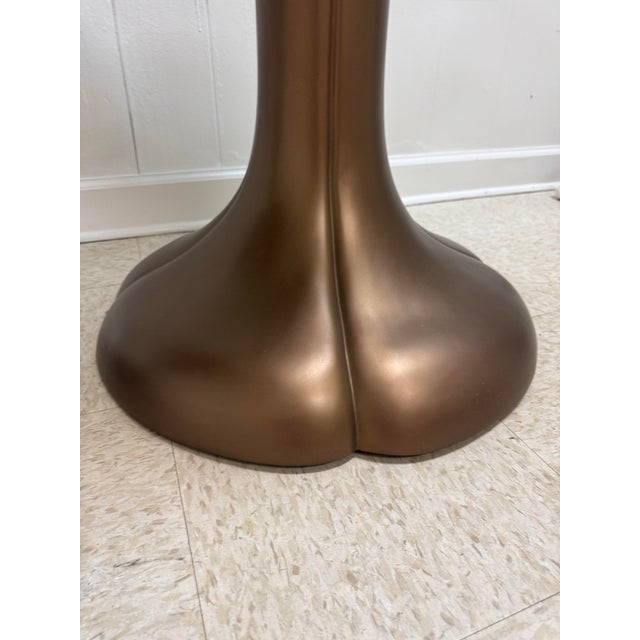 Baker Furniture Company Jacques Garcia for Baker/ McGuire 513 Lucky Pedestal Brass Table Base For Sale - Image 4 of 5