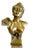 Art Nouveau Bust Sculpture, 20th Century, Gold Patinated Bronze For Sale