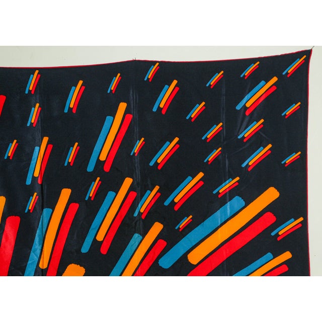 Vintage CHRISTIAN FISCHBACHER for RAIFFEISEN Silk Scarf Hem Rolled 34 " x 34" For Sale In Palm Springs - Image 6 of 12