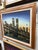M.Austin Twin Towers New York Oil Painting on Canvas Signed by Artist 25x28.5 Excellent condition The product is an...