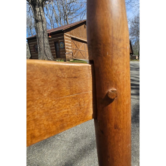 Late 19th Century Pair of Ashe County, North Carolina Maple Ladder Back Chairs For Sale - Image 10 of 16
