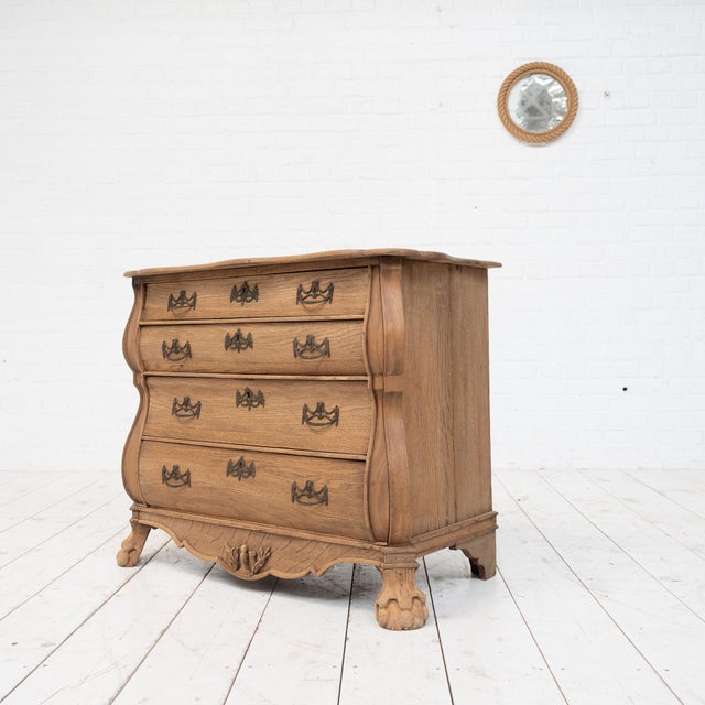 Late 19th Century Dutch Oak Chest of Drawers, 1880s For Sale - Image 10 of 10