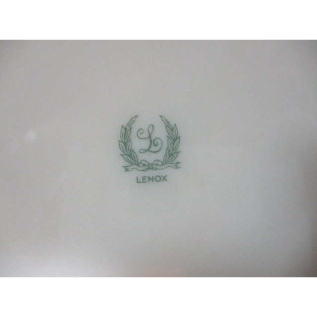 Antique Lenox Sumerset Green Luncheon Plates- Set of 8 For Sale - Image 6 of 7