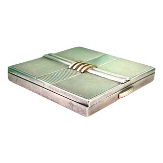 18k Gold Beauty Box and Case For Sale
