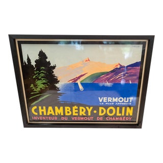 Massive 20th Century French Advertising Travel Poster 50x67" For Sale
