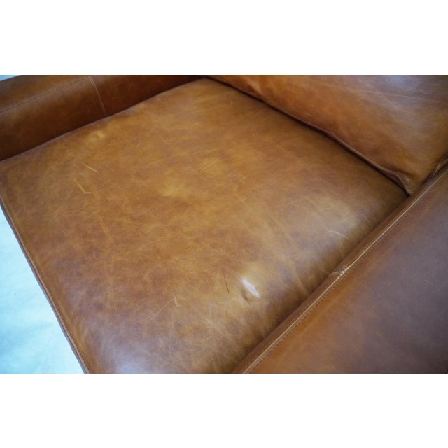 Maxwell Leather Chair by Restoration Hardware For Sale - Image 14 of 17