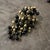 1980s Coppola E Toppo Style Brass and Black Beads Italian Chandelier Earrings For Sale - Image 6 of 12