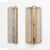 Big Curved Clear Ribbed Murano Glass and Brass Wall Sconces, 2000, Set of 2 For Sale - Image 9 of 9