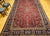 Vintage Persian Kashan Rug, Hand-Knotted Wool, Allover Floral Pattern, Red & Navy, 9x14 For Sale - Image 4 of 17